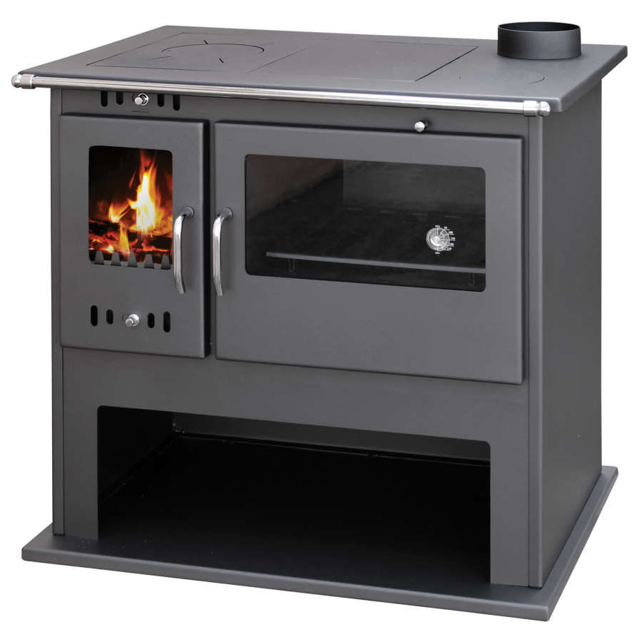 Victoria-05 Viki Lux 9.07 kW Wood Burning Cooking Range with Oven