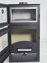 Verso F Inox 9 kW Wood Burning Stove with Oven