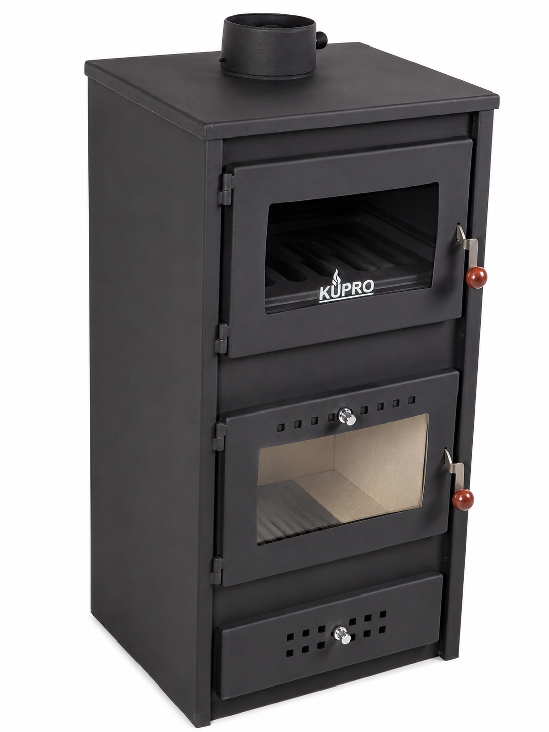 Kupro F Steel Top Estufa de leña con horno – 7.9 kW