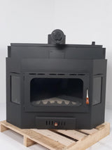 Prity A W20 Wood Burning Fireplace Insert with Boiler