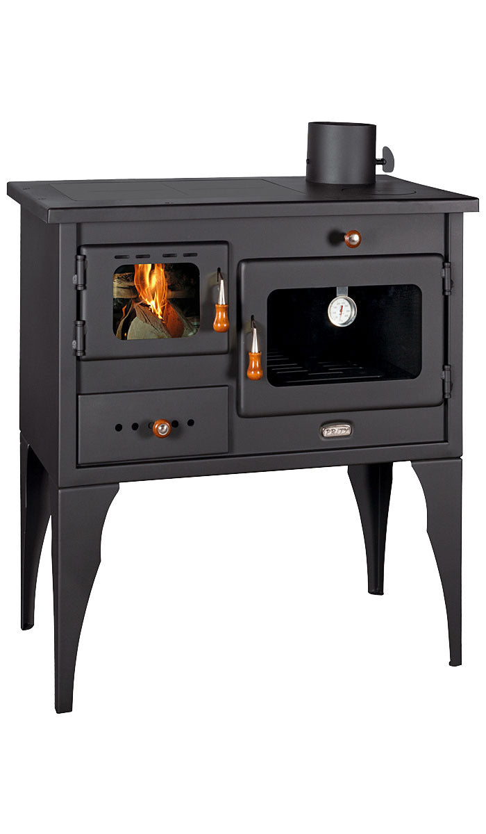 Prity 1P34L 10.1 kW Wood Burning Cooking Range with Oven