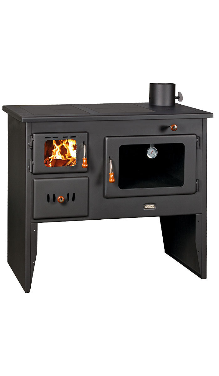 Prity 2P41 15.2 kW Wood Burning Cooking Range with Oven