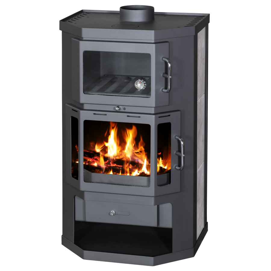 Victoria-05 Taro F 9.51 kW Wood Burning Stove with Oven