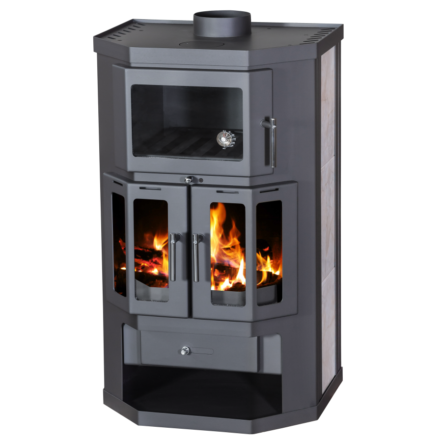 Victoria-05 Taro 2F 9.51 kW Wood Burning Stove with Oven