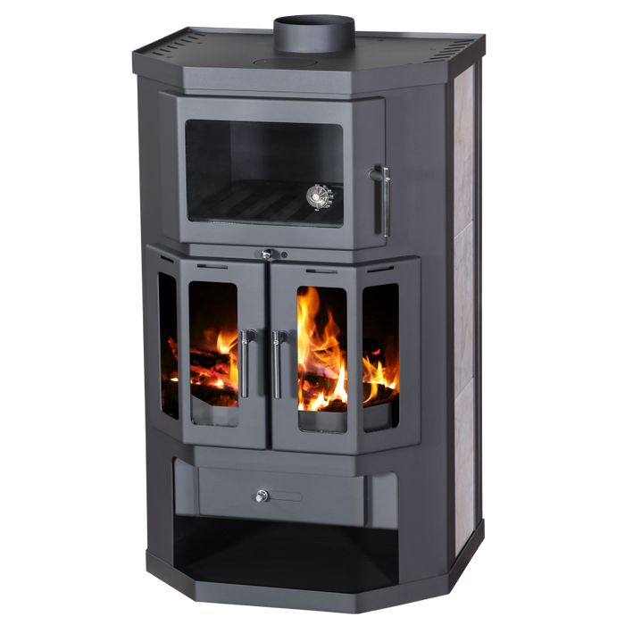 Victoria-05 Taro 2F 9.51 kW Wood Burning Stove with Oven