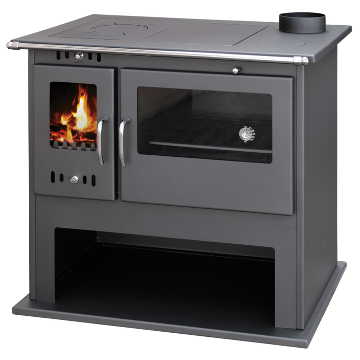 Victoria-05 Viki Lux 9.07 kW Wood Burning Cooking Range with Oven