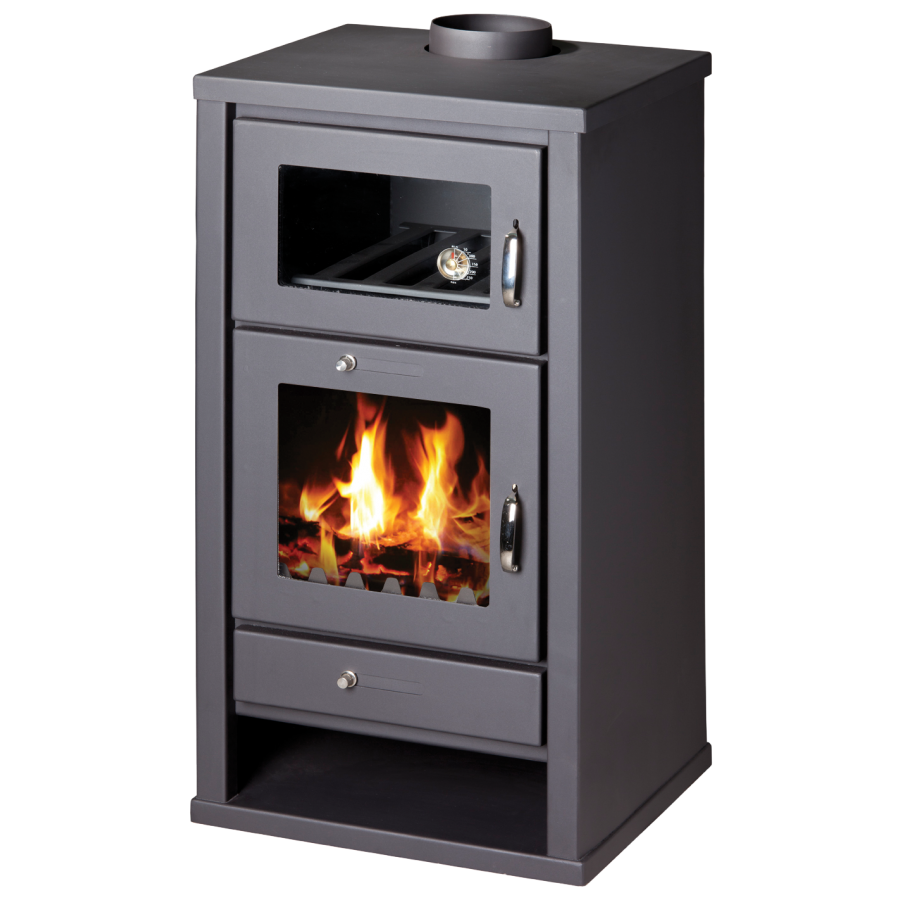 Victoria-05 Deluxe F 11.3 kW Wood Burning Stove with Oven