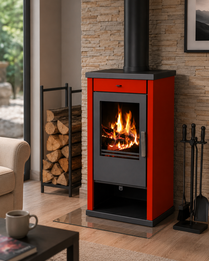 Piec kominkowy opalany drewnem Victoria-05 Vanessa Lux 7,52 kW