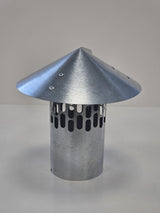 Meda galvanised steel chimney cap Ø100 mm