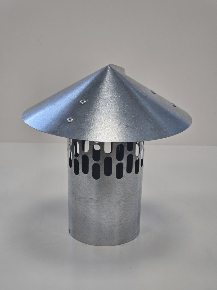 Meda galvanised steel chimney cap Ø100 mm