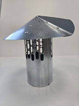 Meda galvanised steel chimney cap Ø100 mm