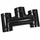 Cosmo Vent black enamelled H-form chimney cap Ø130 mm