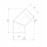 DURATHERM DTE 150/45° dimensions