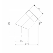 DURATHERM DTE 150/45° dimensions