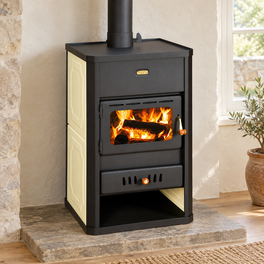 Prity S1 W10 6.2 kW Wood Burning Boiler Stove