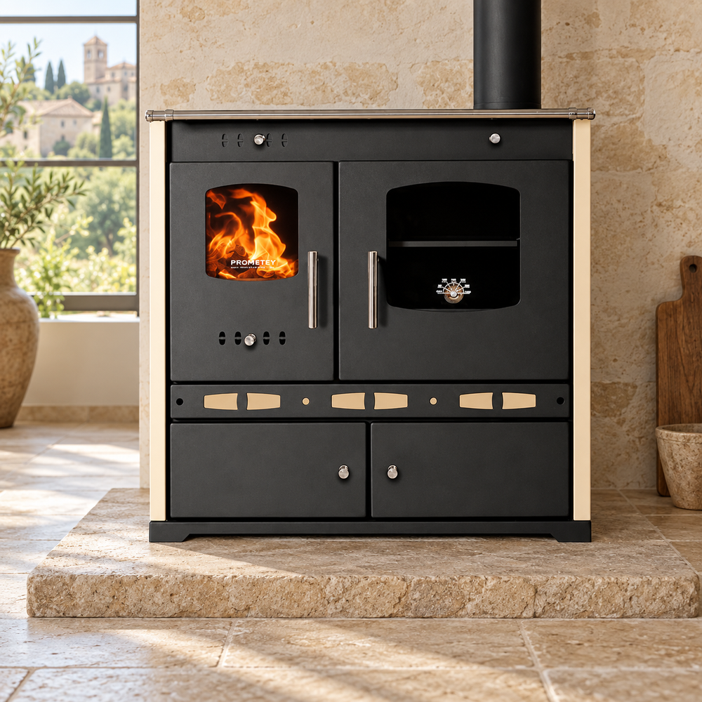 Prometey Perfect Eco Lux Wood-Burning Cooker — 7.1 kW