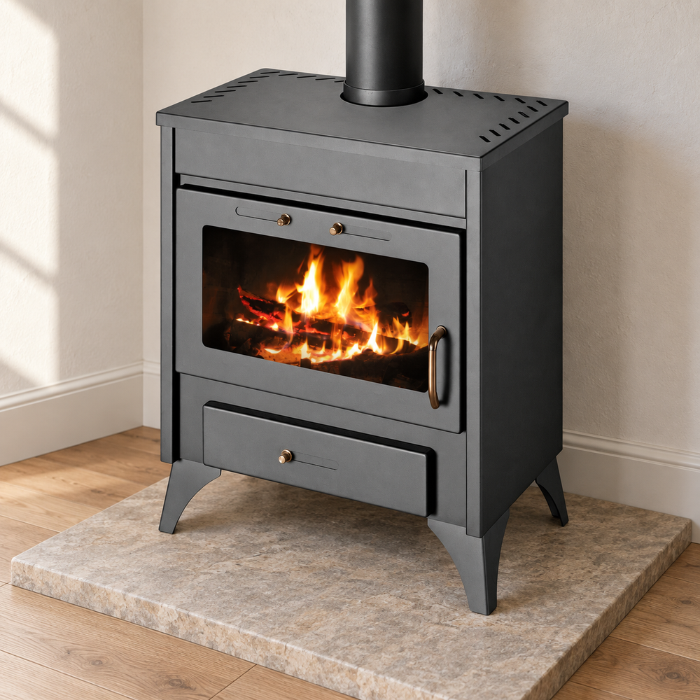 Victoria-05 Ray Max B* 5.5 kW Wood Burning Boiler Stove