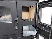 Verso CS Plus Inox Cuisinière à bois – 7.7 kW — Noir