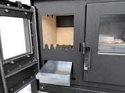 Verso CS Plus Inox Cuisinière à bois – 7.7 kW — Noir
