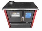 Verso CS Plus Inox Fogão a lenha – 7.7 kW — Bordô