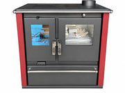 Verso CS Plus Inox Fogão a lenha – 7.7 kW — Bordô