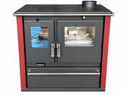 Verso CS Plus Inox Fogão a lenha – 7.7 kW — Bordô