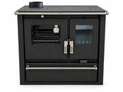 Verso CS Plus 7,7 kW Houtgestookt fornuis met oven — Zwart