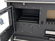 Verso CS Plus 7,7 kW Houtgestookt fornuis met oven — Zwart