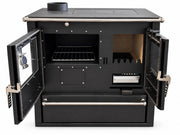 Verso CS Plus 7,7 kW Houtgestookt fornuis met oven — Zwart