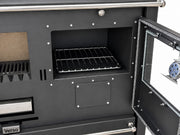Verso CS Plus 7,7 kW Houtgestookt fornuis met oven — Zwart