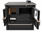 Verso CS Plus 7,7 kW Houtgestookt fornuis met oven — Zwart