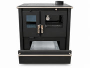 Verso CS Plus 7,7 kW Houtgestookt fornuis met oven — Zwart