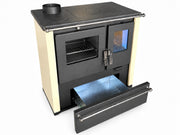 Verso CS Plus 7.7 kW Fogão a lenha com forno — Marfim