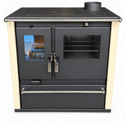 Verso CS Plus 7.7 kW Fogão a lenha com forno — Marfim