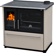 Plamen 850 Glas N — Cuisinière à bois avec four 8 kW, crème