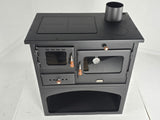 Prity 1P34 10.1 kW Wood Burning Cooking Range with Oven