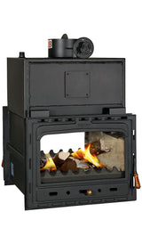 Prity 2C W28 Wood Burning Fireplace Insert with Boiler