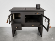 Prity 2P41 15.2 kW Wood Burning Cooking Range with Oven