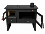 Prity 2P50 16 kW Wood Burning Cooking Range with Oven