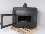 Prity A W20 Wood Burning Fireplace Insert with Boiler