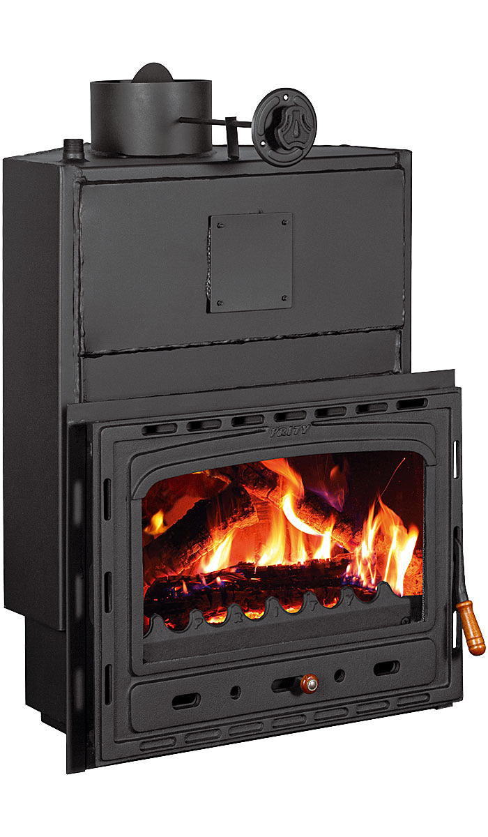 Prity AC W20 Wood Burning Fireplace Insert with Boiler