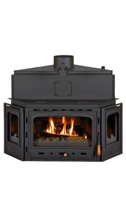 Prity ATC W20 Wood Burning Fireplace Insert with Boiler