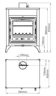 PRITY CMR E Wood-Burning Stove – 11.6 kW – image 2