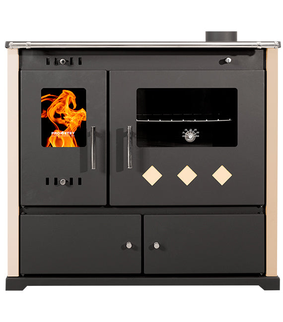 Prometey Practik Lux Wood-Burning Cooker — 9.4 kW