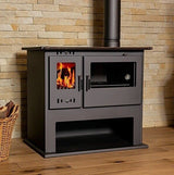 Victoria-05 Viki Lux 9.07 kW Wood Burning Cooking Range with Oven