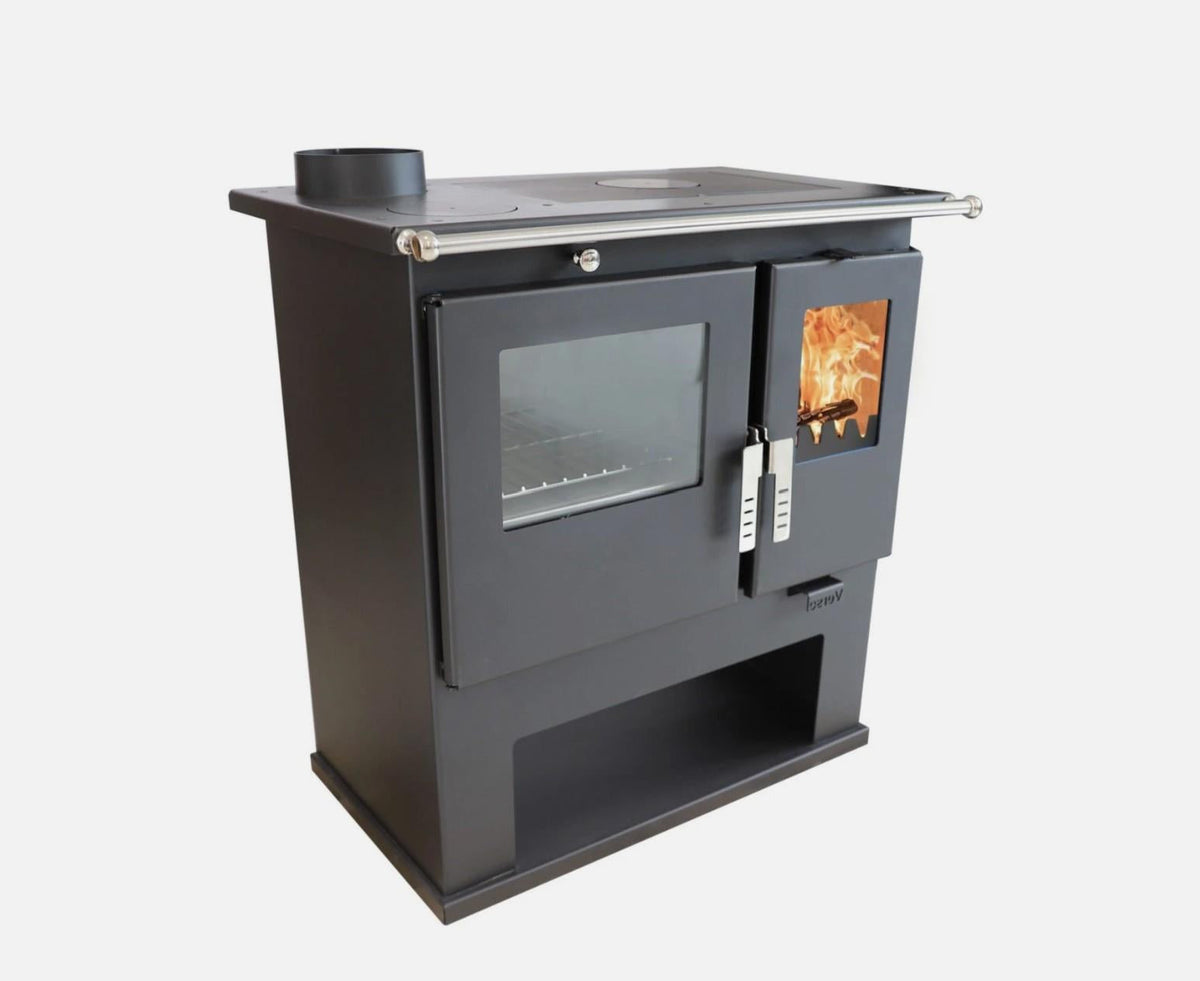 Verso CS Inox Wood-Burning Cooker – 7.7 kW – image 1