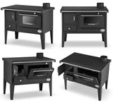 Zvezda Narodna with Steel Top and Glass Door Wood-Burning Cooker – 6.1 kW – image 2