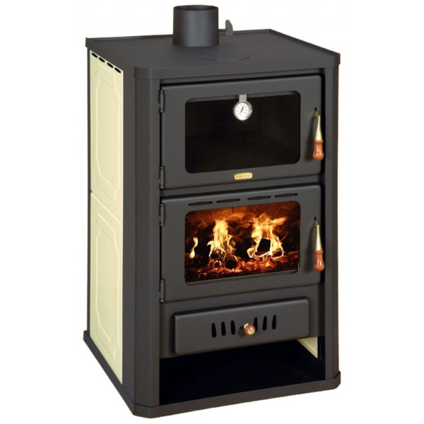 Wood Burning Stove Oven Boiler Cooker Solid 20kw Colored Sides DIFFERENT COLORS