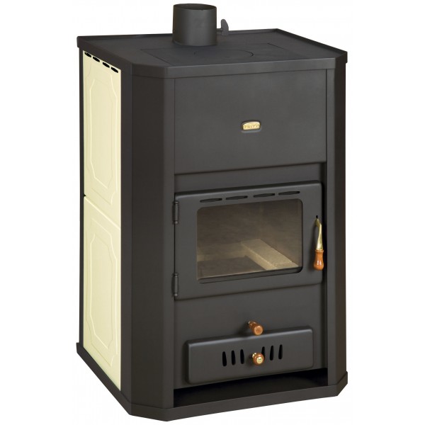 WoodBurning Stove Integral Boiler Fireplace Log 29kw Prity WD W24 