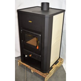 Wood Burning Stove with Integral Boiler Solid Fuel Fireplace Prity S3 W17